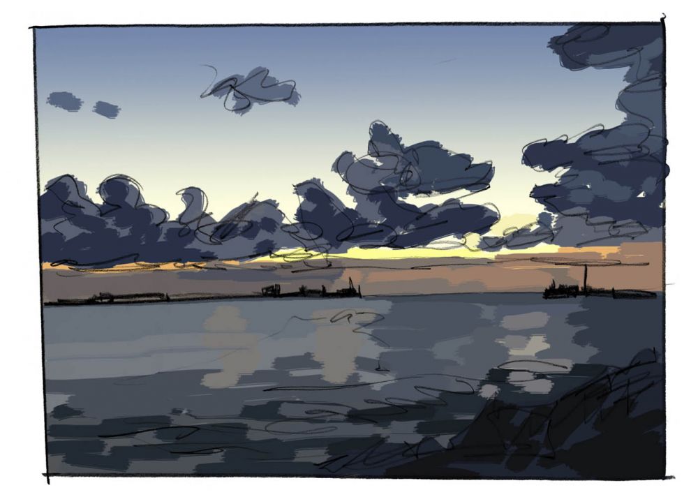 DIGUES AU CRÉPUSCULE