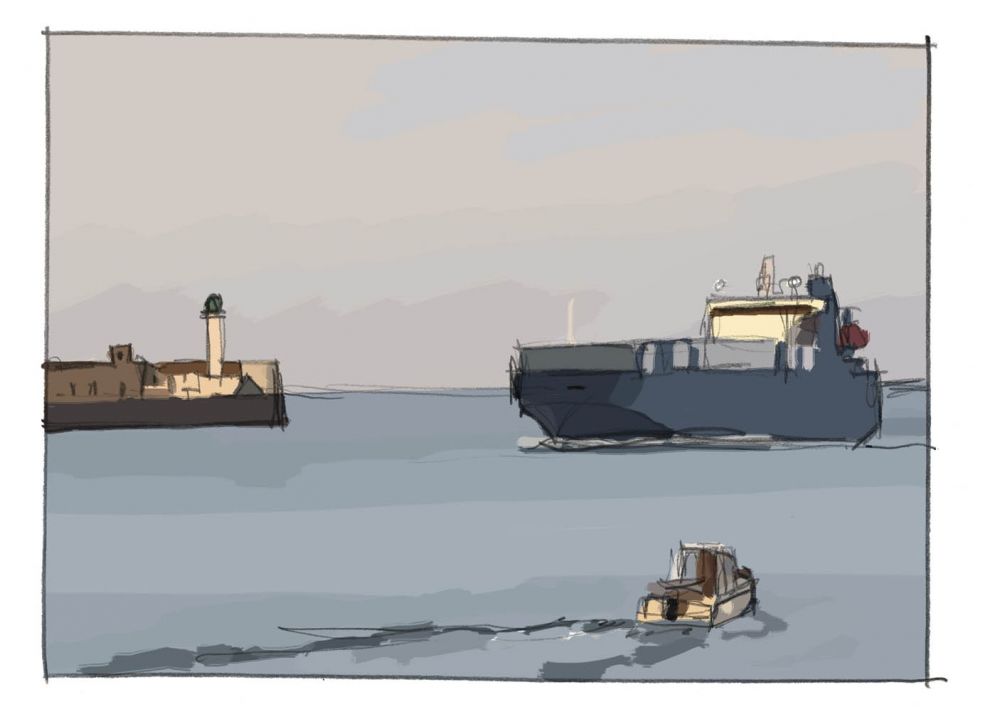 L'ENTRÉE AU PORT