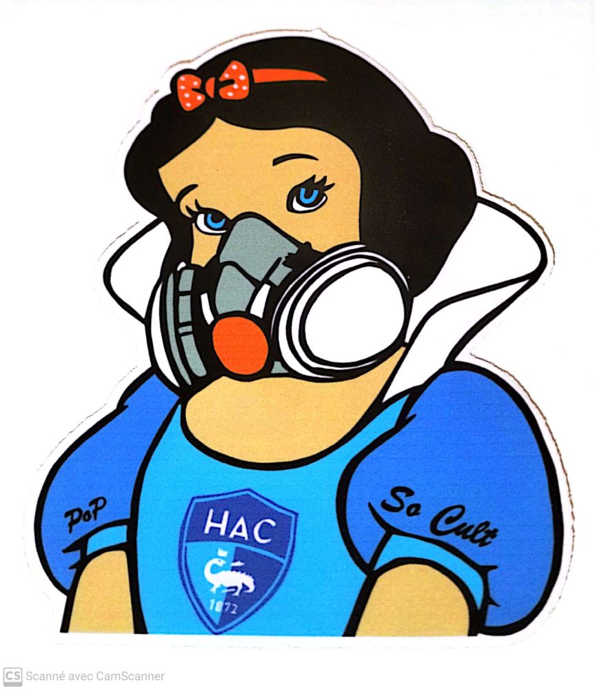 STICKER BLANCHE NEIGE 