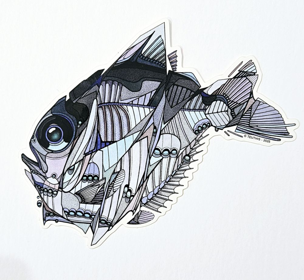 STICKER HACHE D'ARGENT